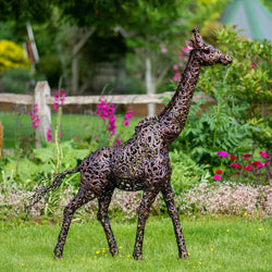 Bronze Giraffe Sculpture