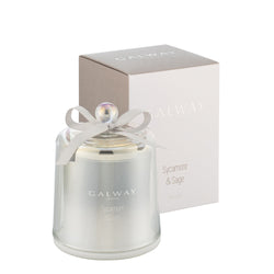 Galway Crystal Sycamore & Sage Bell Jar Candle, 30hr burn, 9x12cm, fresh woody scent, boxed – Keans Claremorris