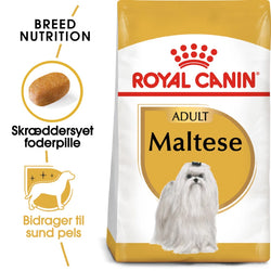 Royal Canin Maltese dog food 1.5kg bag, specialized nutrition for Maltese breed, available at Keans Claremorris.