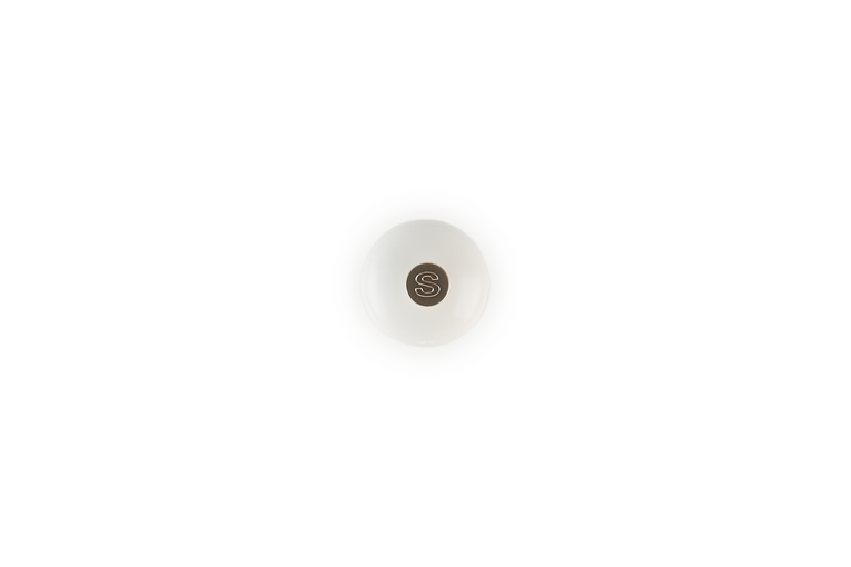 Le Creuset Classic 21cm Salt Mill in Meringue color – durable ceramic grinder, available at Keans Claremorris.