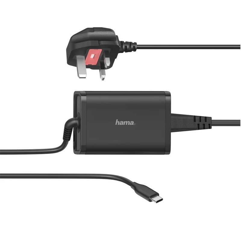 Hama 65W USB-C Laptop Charger, USB Power Delivery, compatible with MacBook, Samsung, Nintendo Switch – Keans Claremorris
