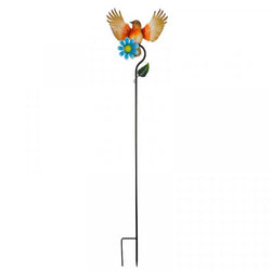 Flowerbirds Barmy Stake garden ornament by Keans Claremorris – decorative metal bird stake for outdoor decor