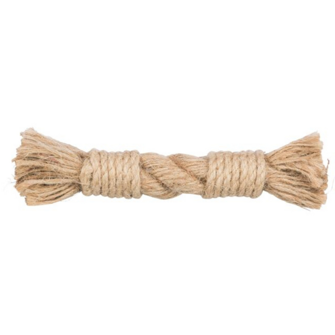 Rope Hemp 15cm cat toy with digestible twisted hemp rope and tassel ends, supports chewing – Keans Claremorris