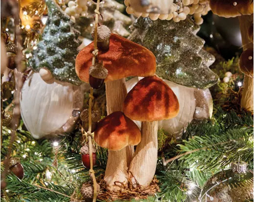 Velvet Fantasy Mushroom Decoration 17cm – Assorted Colour - Image 5