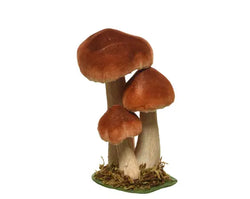 Velvet Fantasy Mushroom Decoration 17cm – Assorted Colour