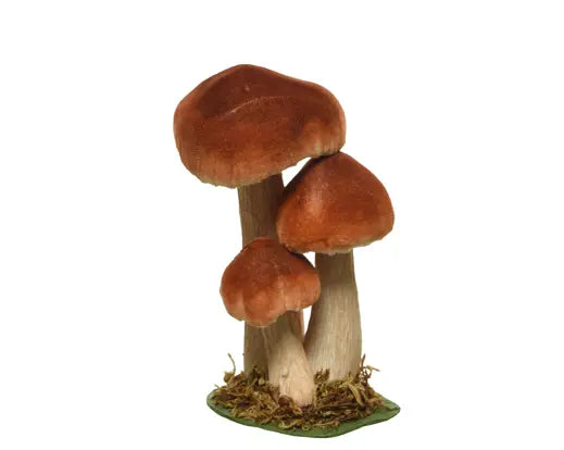 Velvet Fantasy Mushroom Decoration 17cm – Assorted Colour - Image 3
