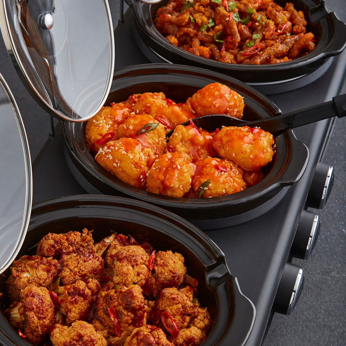 Morphy Richards Three Pot Slow Cooker | 462501 - Image 4