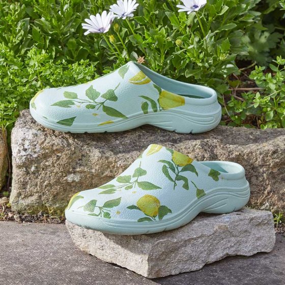 Sicilian Lemon Comfi Clog S5 with soft sole, slip-on comfort, easy to clean – available at Keans Claremorris.