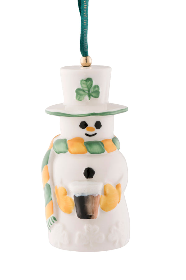 Belleek Paddy Snowman Ornament
