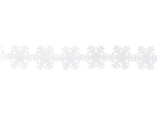 Snowflake Window Border – White 180cmx D.15.5cm - Image 2