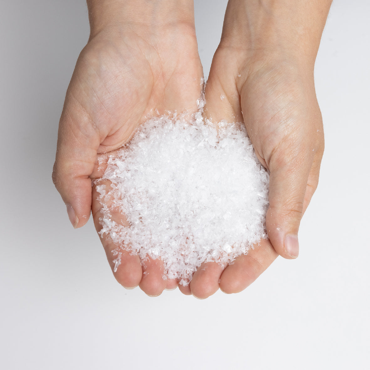 White Fine Snow PE Bag, 55x35x5cm, durable plastic packaging by Keans Claremorris