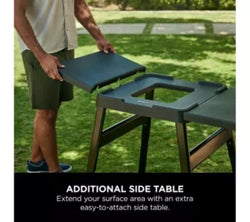NINJA Woodfire Universal Stand & Side Table 4718J800EUUK sturdy outdoor cooking accessory - Keans Claremorris