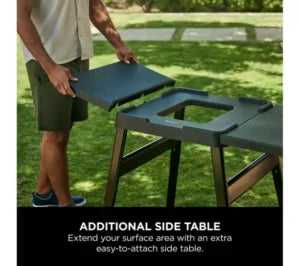NINJA Woodfire Universal Stand & Side Table 4718J800EUUK sturdy outdoor cooking accessory - Keans Claremorris