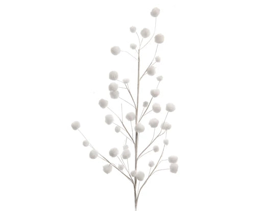 Snow Spray Polyester Snowballs White L.2cm X W.55cm X H.10cm - KeansClaremorris