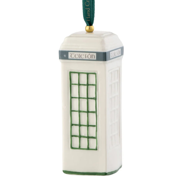 Classic Irish Telefón Box Ornament