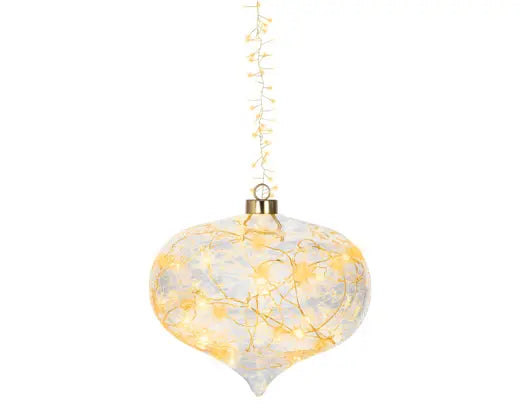 Micro LED Glass Onion Decoration – 20cm - Image 2