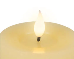 LED Realistic Wick Candle – Cream 7.5 x 9.5cm indoor