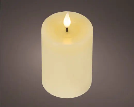 LED Realistic Wick Candle – Cream/Warm White 7.5 × 13.5cm indoor - Image 2