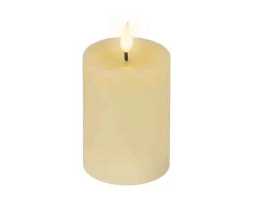 LED Realistic Wick Candle – Cream/Warm White 7.5 × 13.5cm indoor - Image 1
