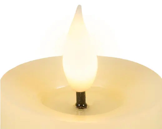 LED Realistic Wick Candle Set – Set of 6 Cream/Warm White Light BO Indoor - Image 4