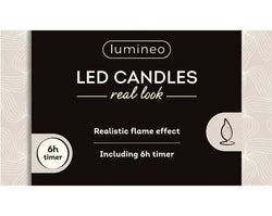 Red LED Realistic Wick Dinner Candles – Warm White, 42.5cm (Set of 2)