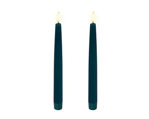 Emerald LED Realistic Wick Dinner Candle BO  H.24.5cm Set of 2 - Image 2