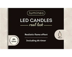 Emerald LED Realistic Wick Dinner Candles – Warm White, 42.5cm (Set of 2)