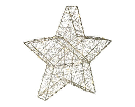 Micro LED Star Wire Steady BO – Indoor  H.30cm Battery Operated - Image 2
