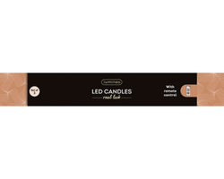 LED Realistic Waving Flame Candles – Red Wax, Warm White (Set of 3)