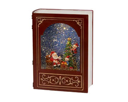 Led Water Spinner Plastic Book With Motion Indoor Red/Warm White H.23.5cm