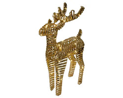 Micro LED Reindeer Pet Steady BO Indoor, Gold/Warm White L.13cm x W.37cm x H.60cm