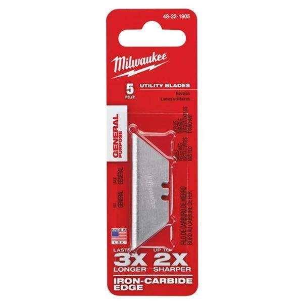 Milwaukee General Purpose Utility Blades - 5pk - Image 1