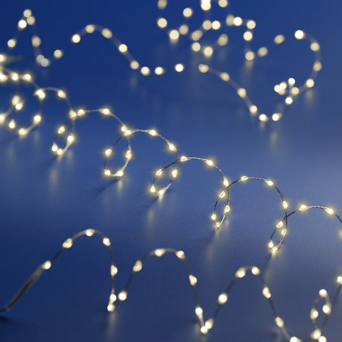 100 LED Extra Dense Micro Lights – Warm White – 1.59m - Image 2