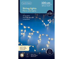 100 LED Extra Dense Micro Lights – Warm White – 1.59m