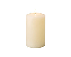LED Wick Church Candle – Indoor Cream  dia10cm x H.19cm Battery Operated