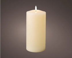 LED Wick Church Candle – Indoor Cream dia10cm x H.22.5cm Battery Operated