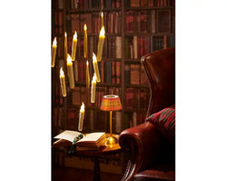 LED Magic Floating Dinner Candles – Fire Flame Effect, Warm White (Set of 10)