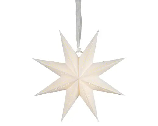 LED Paper Star – Warm White, Battery Operated 38cm - Image 3