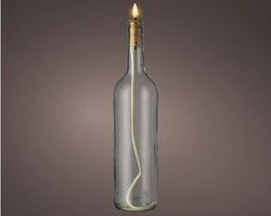 Warm White LED Bottle Light 7.1cm x 2.3cm Battery Operated Indoor Steady Light by Keans Claremorris