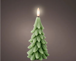LED Wick Candle Wax Tree Green– Indoor dia7cm x H.15.5cm