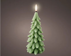 LED Wick Candle Wax Tree Green – Indoor  dia8cm x H.19.3cm