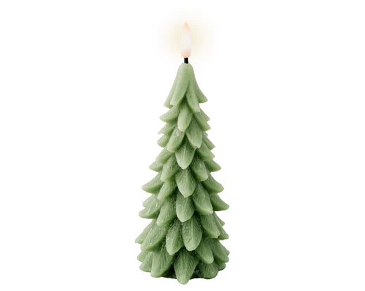 LED Wick Candle Wax Tree Green – Indoor  dia8cm x H.19.3cm
