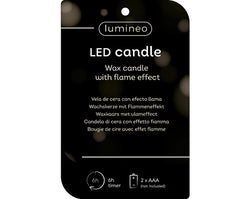 LED Wick Candle Wax Tree Green – Indoor  dia8cm x H.19.3cm
