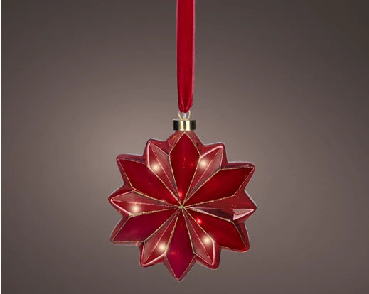 Micro LED Flower – Red (Warm White, 19cm) - Image 1