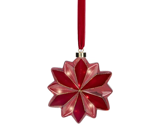 Micro LED Flower – Red (Warm White, 19cm) - Image 2