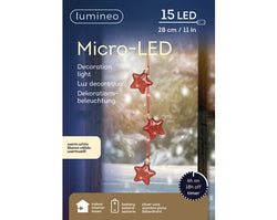 Micro LED Bundle – Red (Warm White, 28cm)