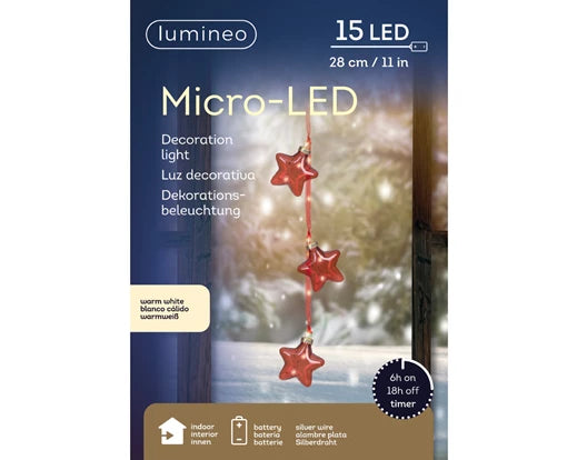 Micro LED Bundle – Red (Warm White, 28cm) - Image 3