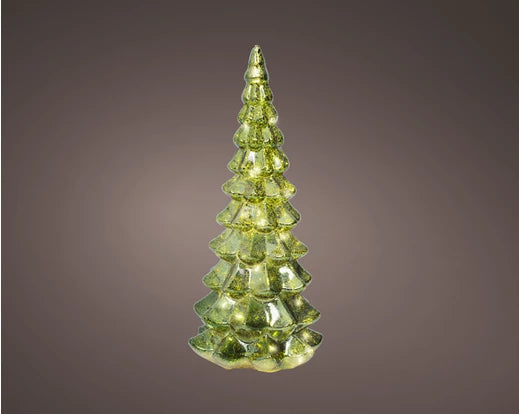 Micro LED Green Glass Tree – Steady Light (Indoor Use) green H.32cm