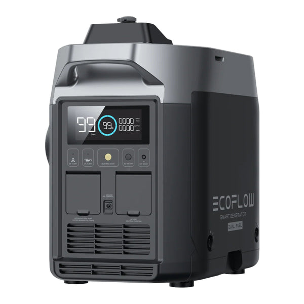 Ecoflow Smart Generator Dual Fuel ZDG200-UK portable power backup, efficient energy, available at Keans Claremorris.