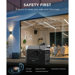 Ecoflow Smart Generator Dual Fuel ZDG200-UK portable power backup, efficient energy, available at Keans Claremorris.